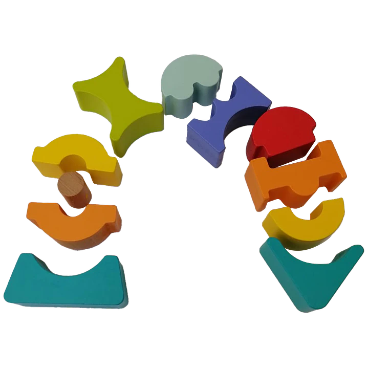 Pirámide Apilable de Madera 1