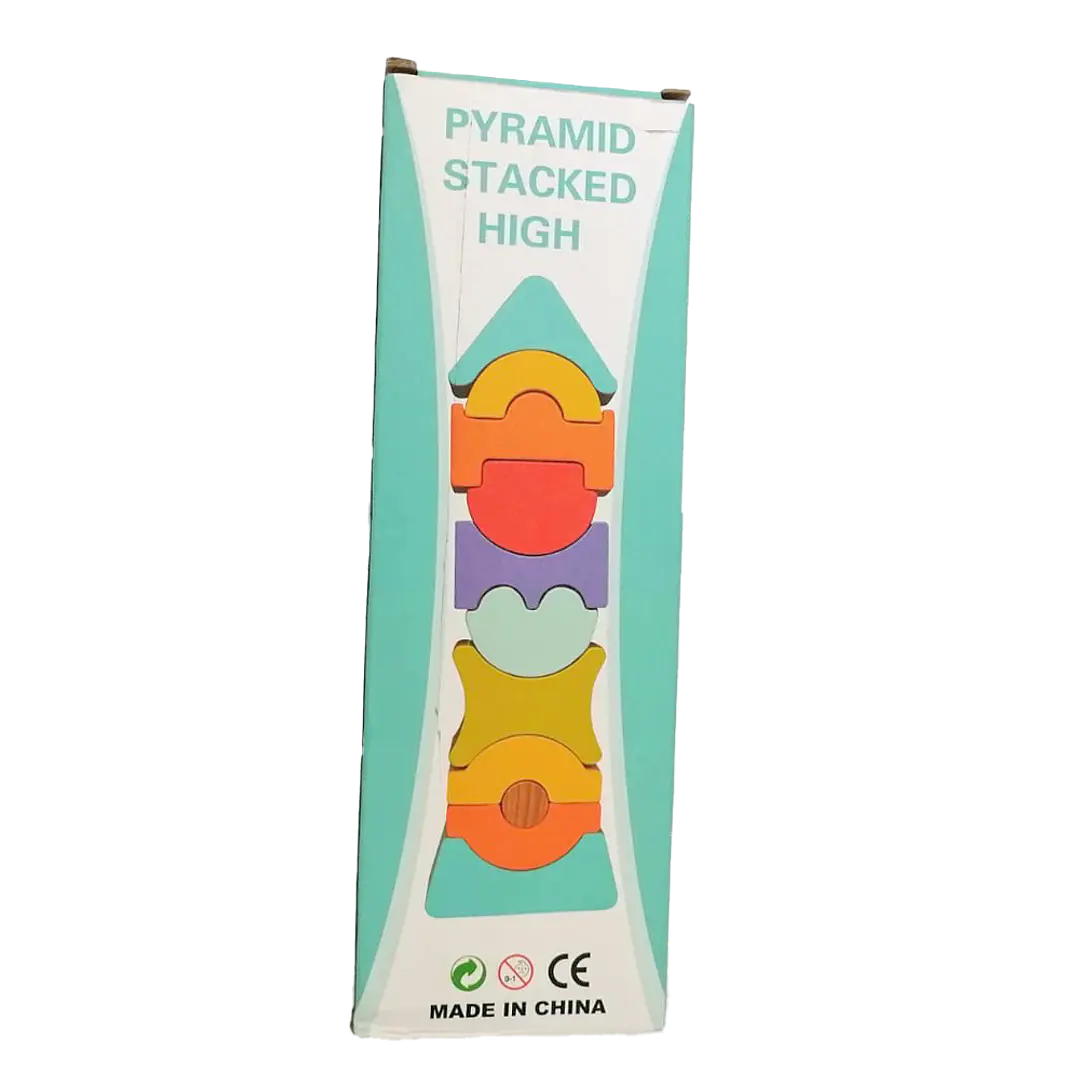 Pirámide Apilable de Madera 2