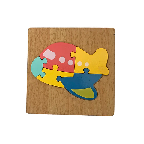 Puzzle Avión de Colores