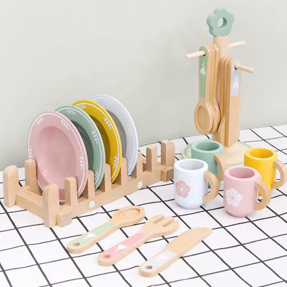 Set de Vajilla de Madera