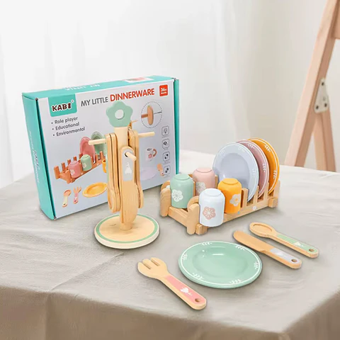 Set de Vajilla de Madera