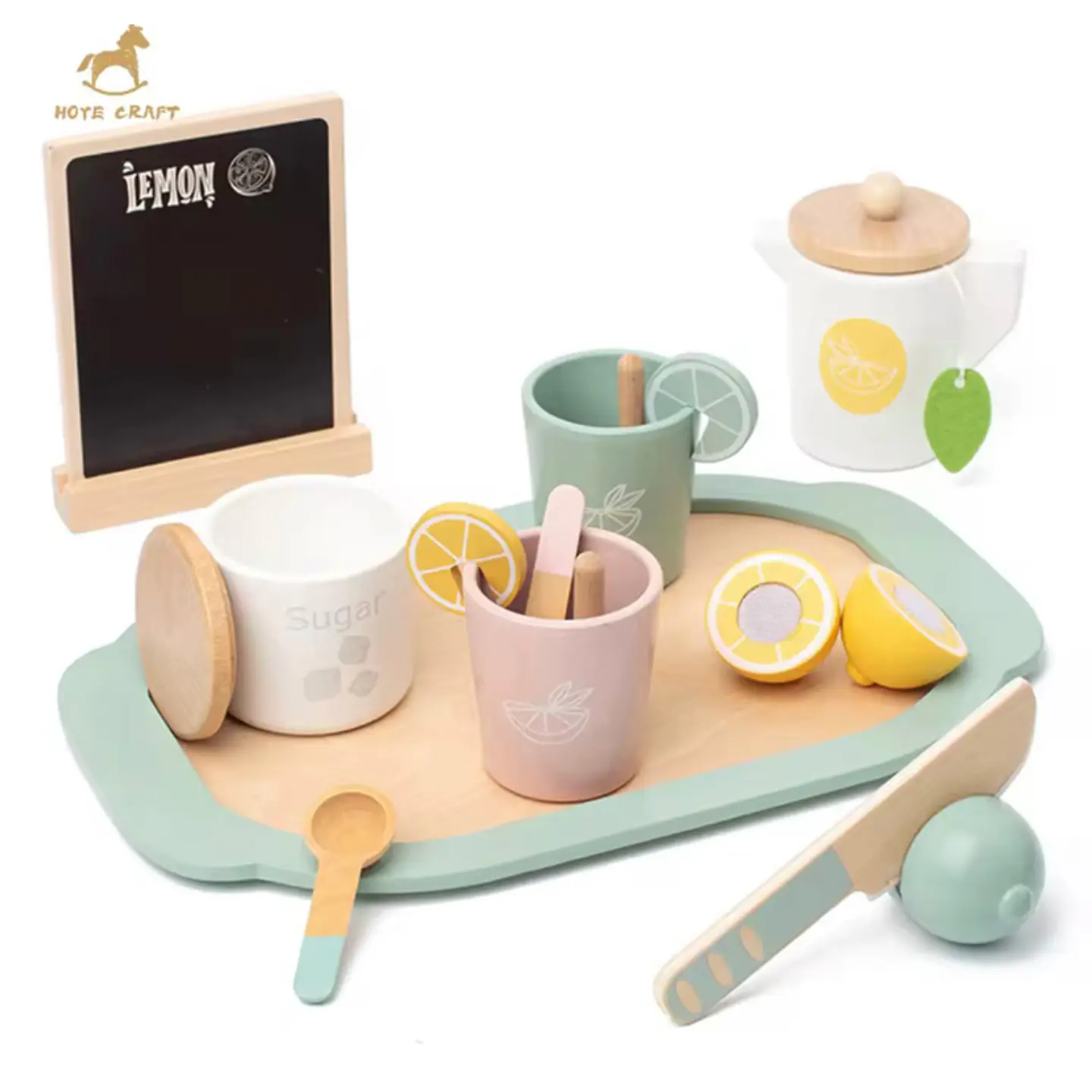 Set Té de Limón de Madera 1