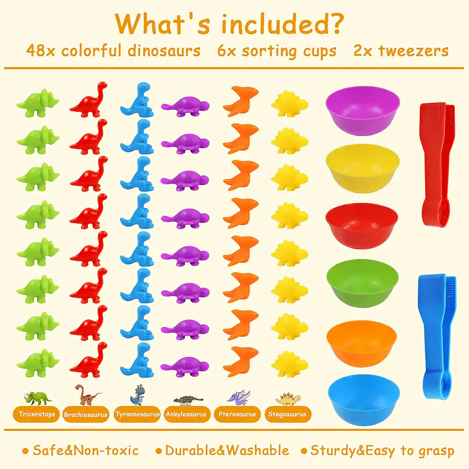 Juego de Clasificación Dinosaurios 3