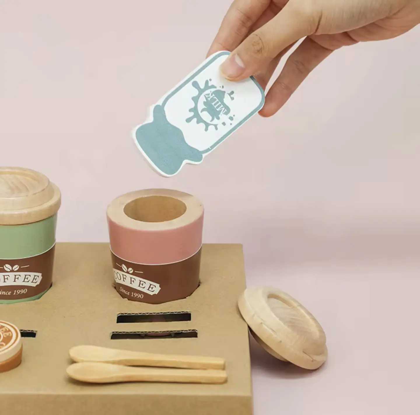Set para Cafecito de Madera 3