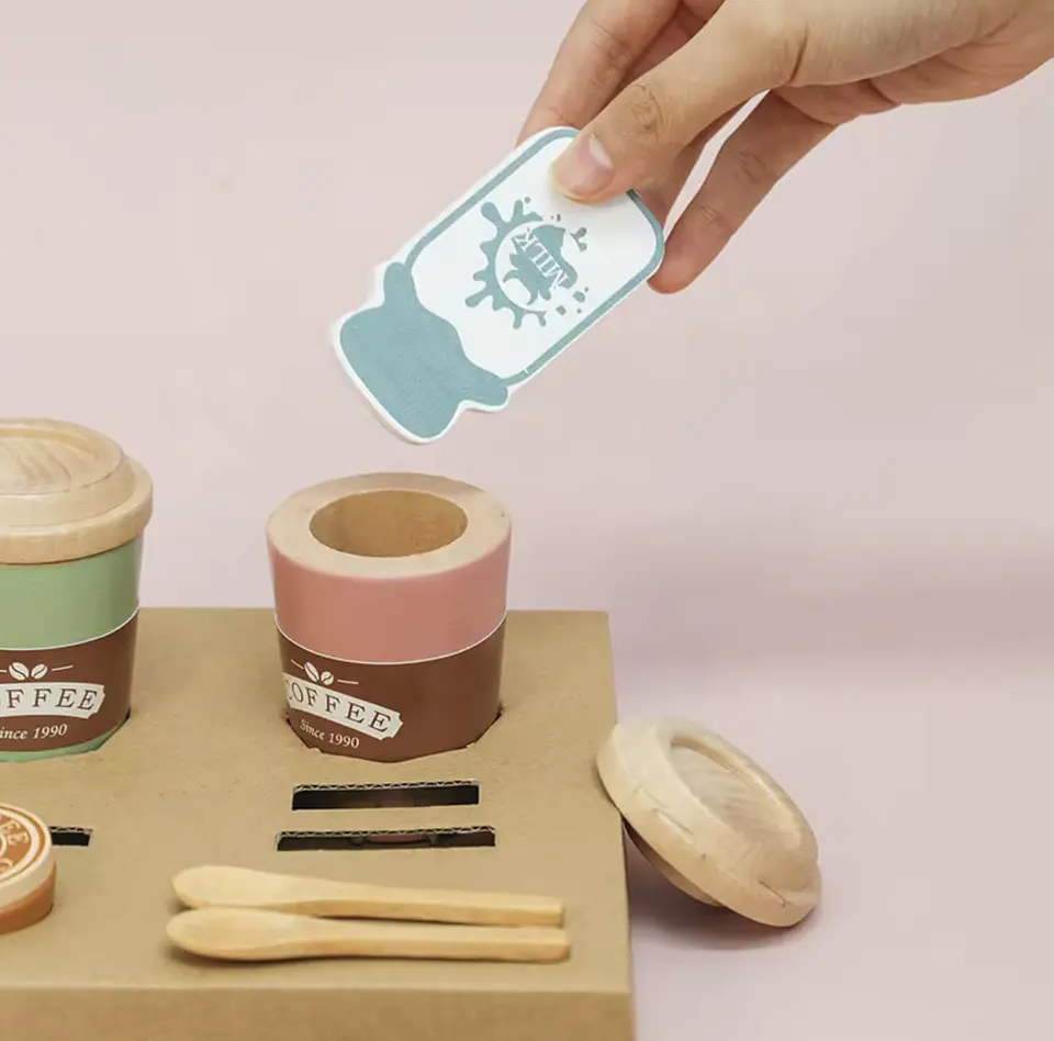 Set para Cafecito de Madera 3