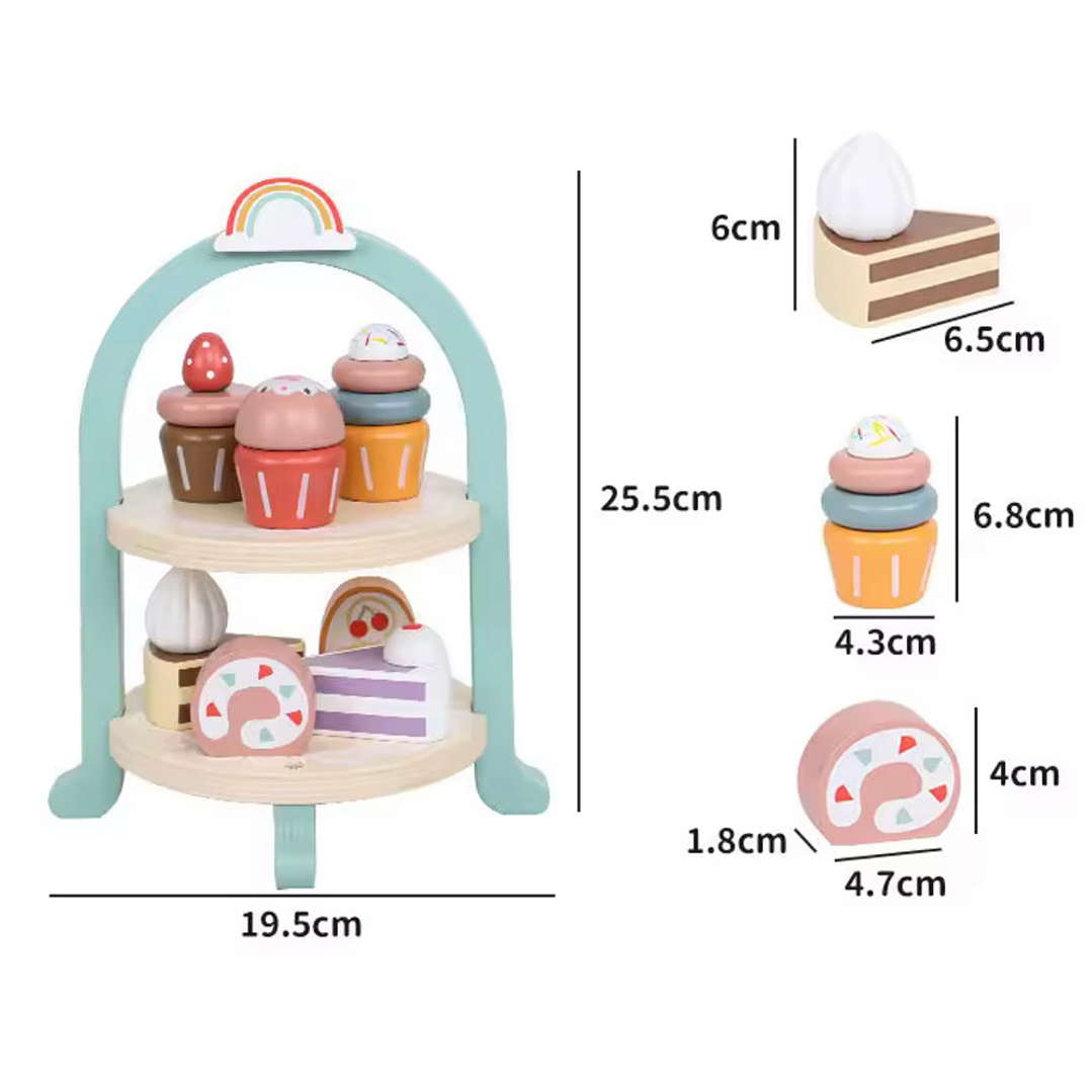 Exhibidor de Pastelito de Madera 2