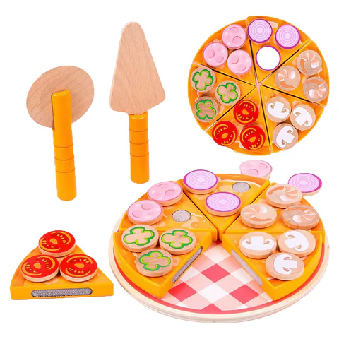 Set "A Comer Pizza" de Madera