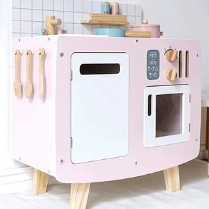 Cocina Modelo Retro con Accesorios