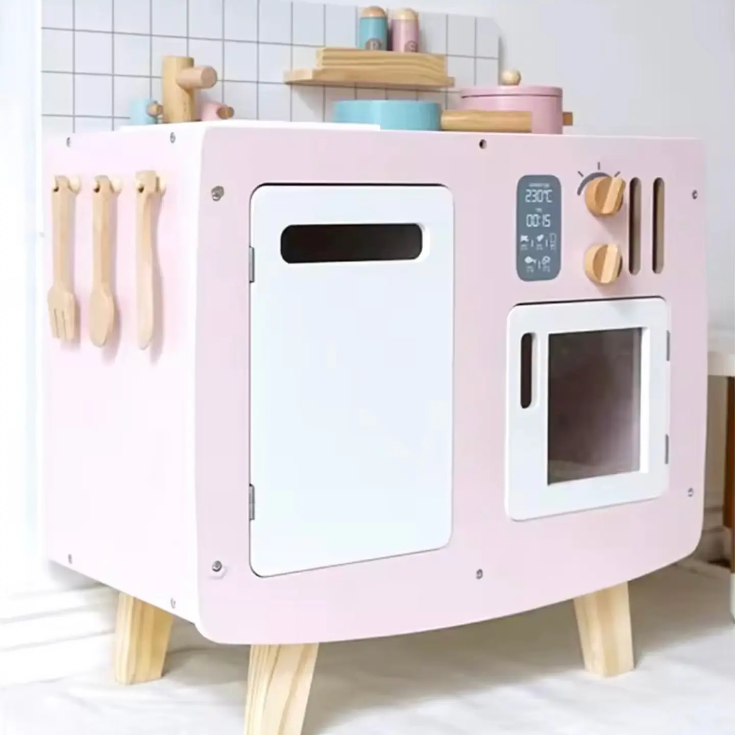 Cocina Modelo Retro con Accesorios 1