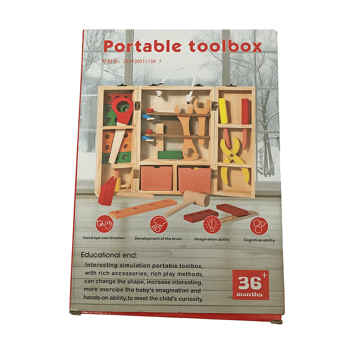 Caja con Herramientas de Madera 3