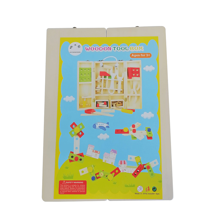 Caja con Herramientas de Madera 4