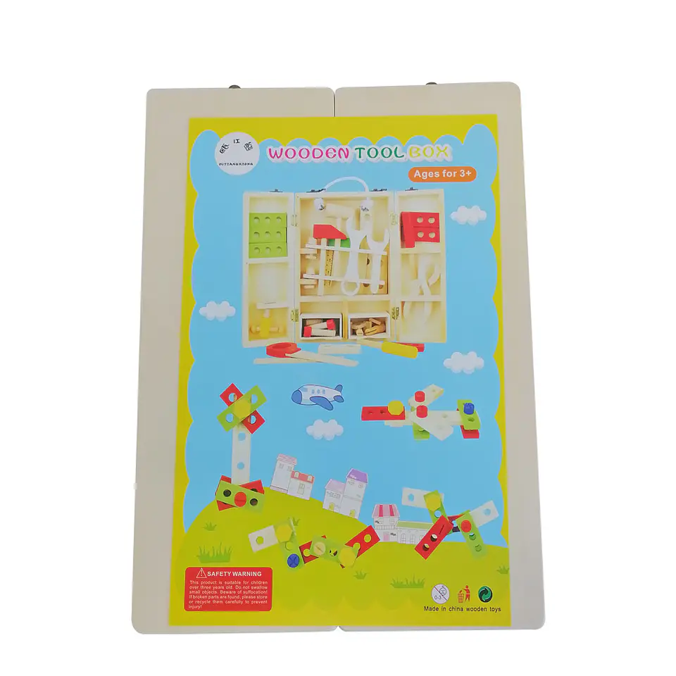 Caja con Herramientas de Madera Montessori 4