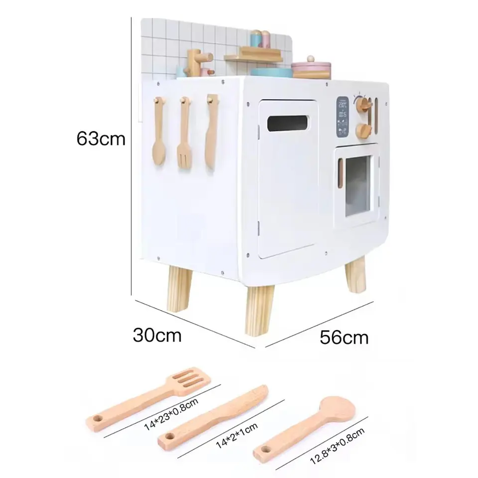 Cocina Modelo Retro con Accesorios 5
