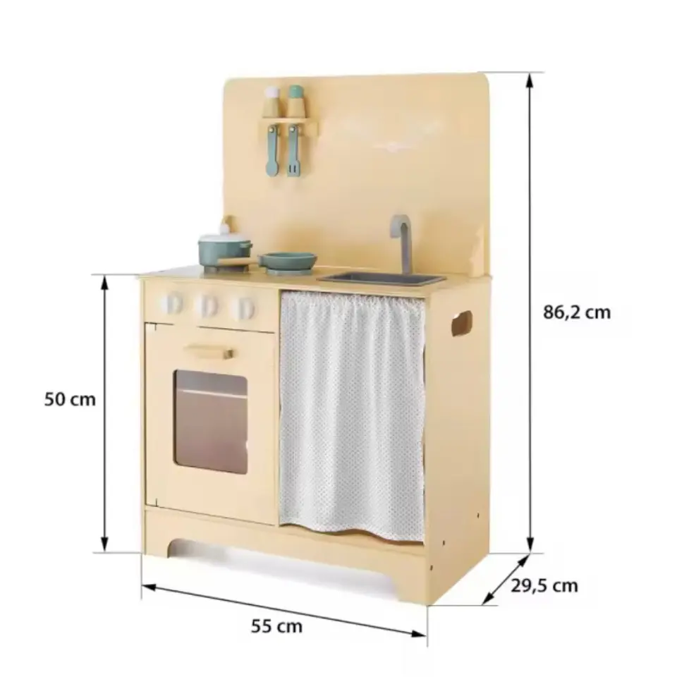 Cocina de Madera con Luz y Accesorios 3