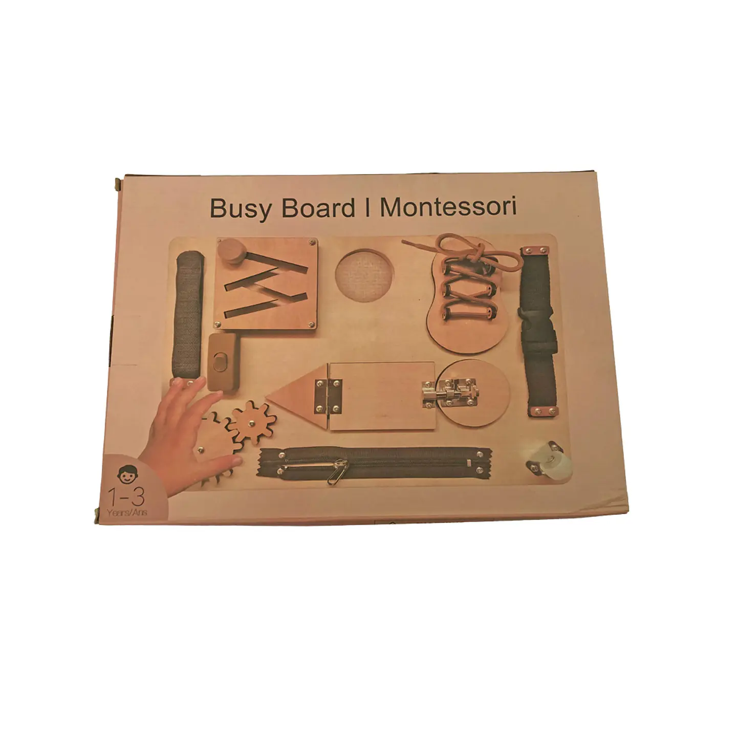 Tablero de Motricidad Madera Montessori 1