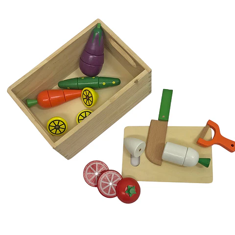 Verduras de Madera para Cortar con Imán