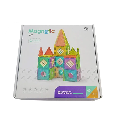 Figuras Geométricas Acrílicas Magnéticas 48Pcs