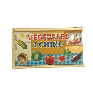 Dominó Vegetales de Madera
