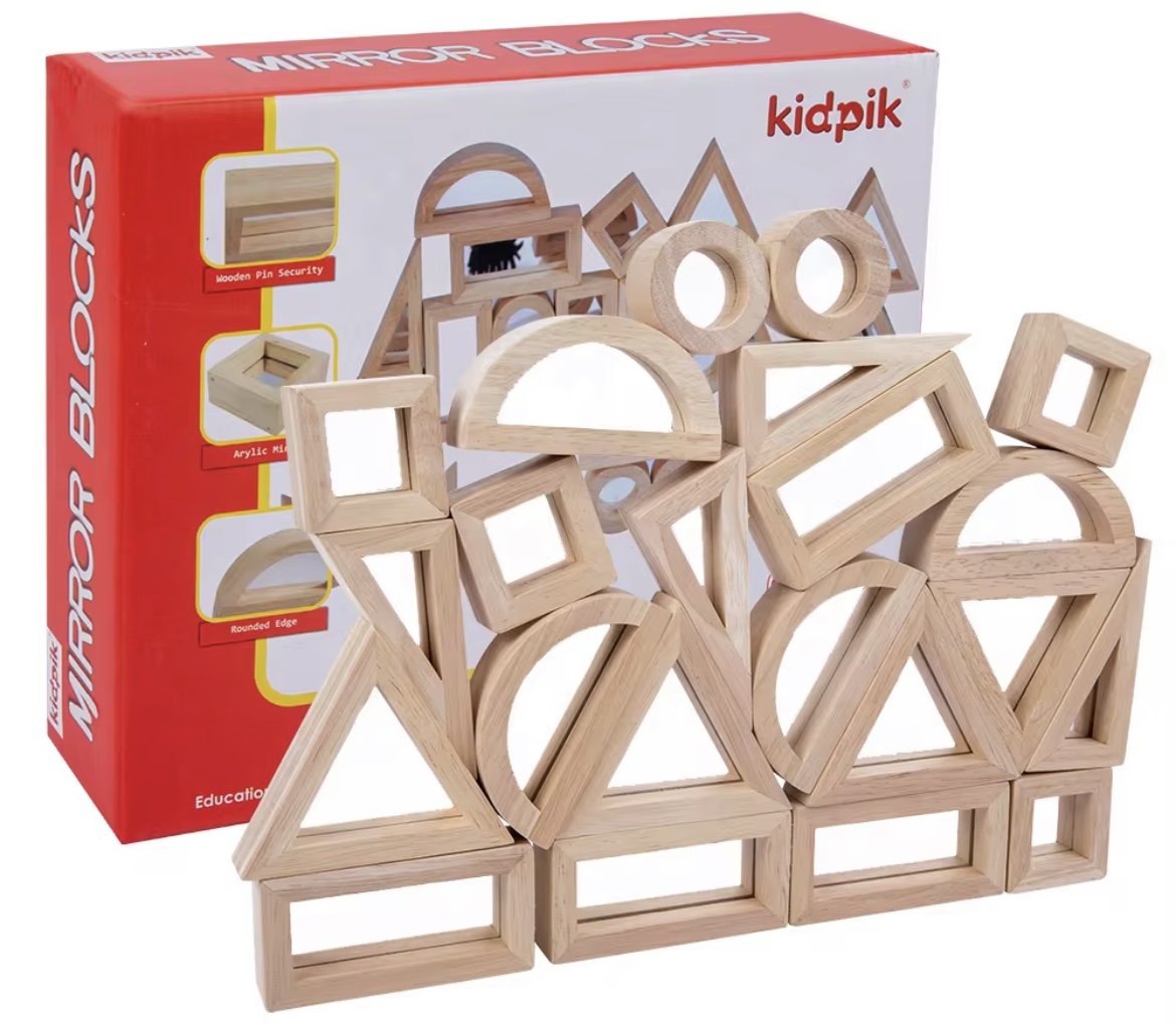 Bloques de Madera con Espejo