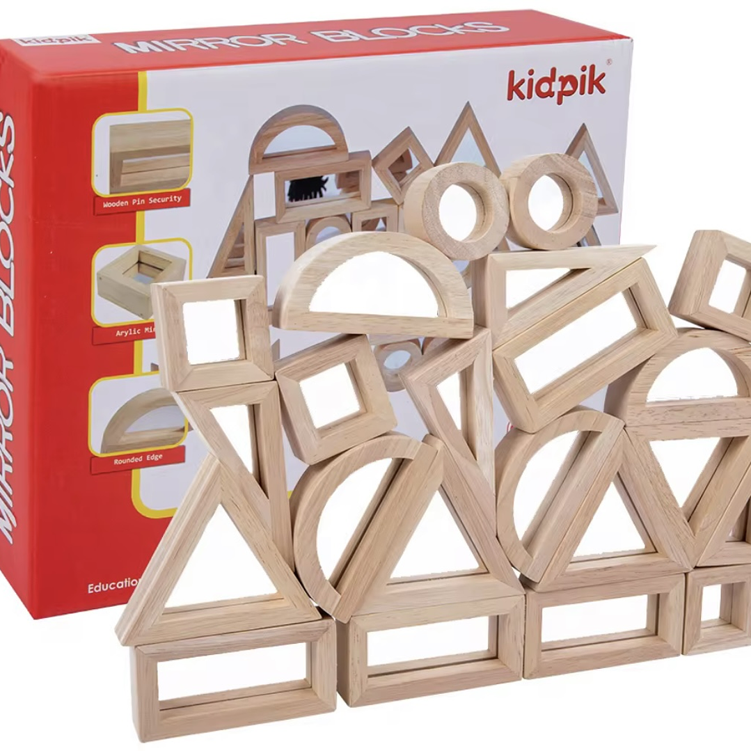 Bloques de Madera con Espejo 1