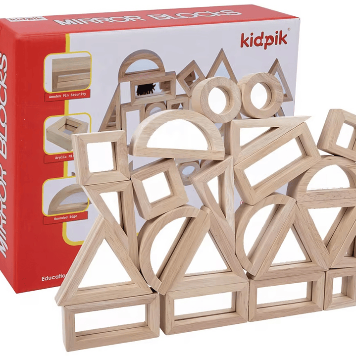 Bloques de Madera con Espejo 1