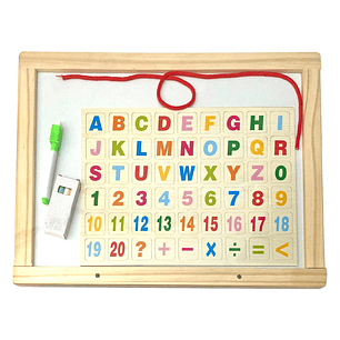 Pizarra Doble Cara 43x33