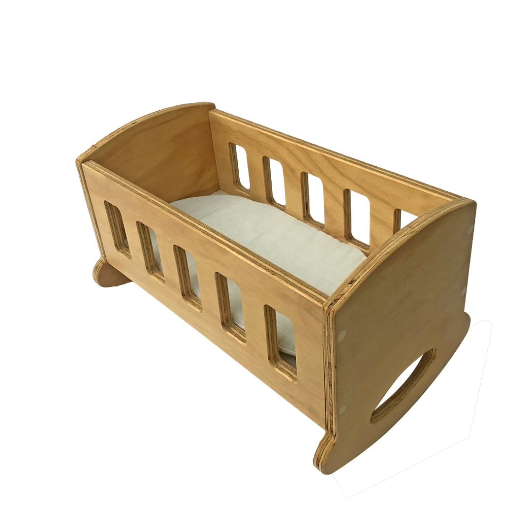 Cuna de Madera 25x43x44 para Muñecos 2