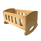 Cuna de Madera 25x43x44 para Muñecos - Miniatura 1