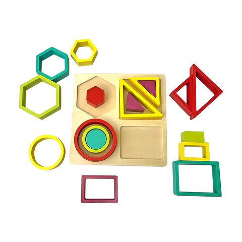 Set de Figuras Geométricas De Madera