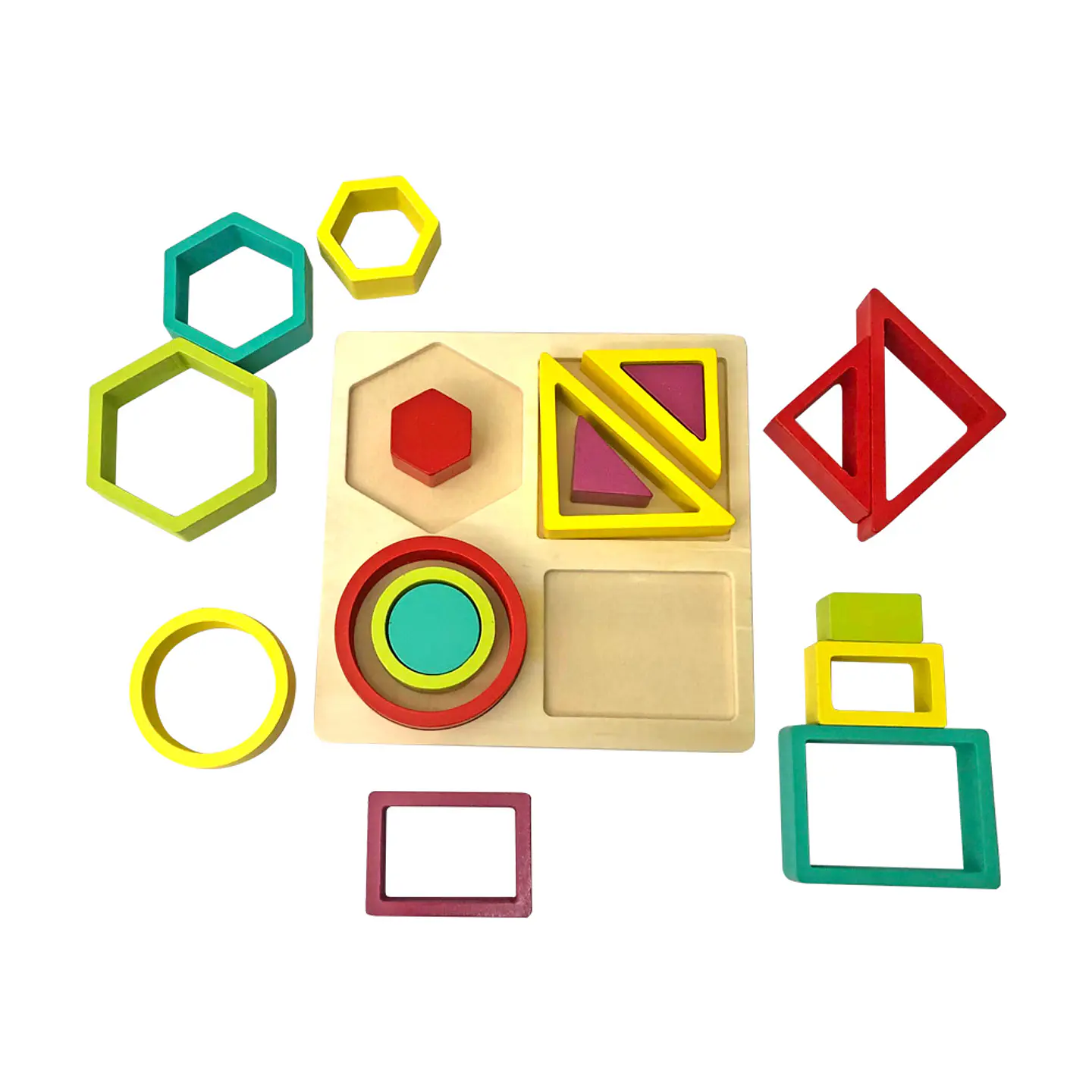Set de Figuras Geométricas De Madera 1