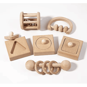 Set Montessori Para Sala Cuna 6 Piezas
