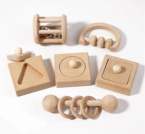 Set Montessori Para Sala Cuna 6 Piezas