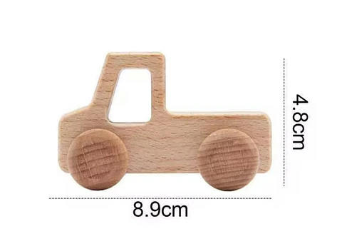 Set Autos de Madera Natural Montessori