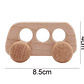 Set Autos de Madera Natural Montessori - Miniatura 3
