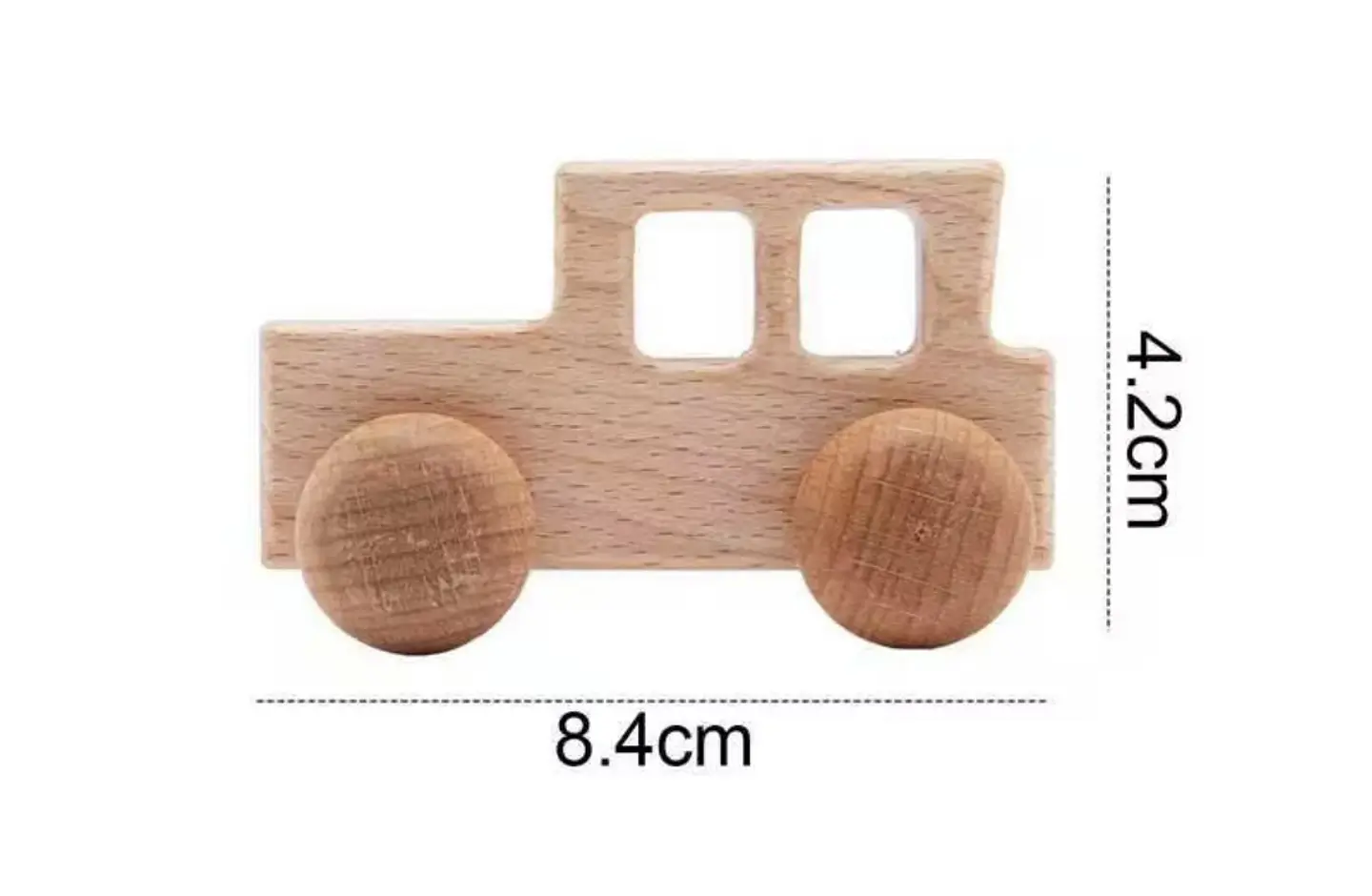Set Autos de Madera Natural Montessori 4