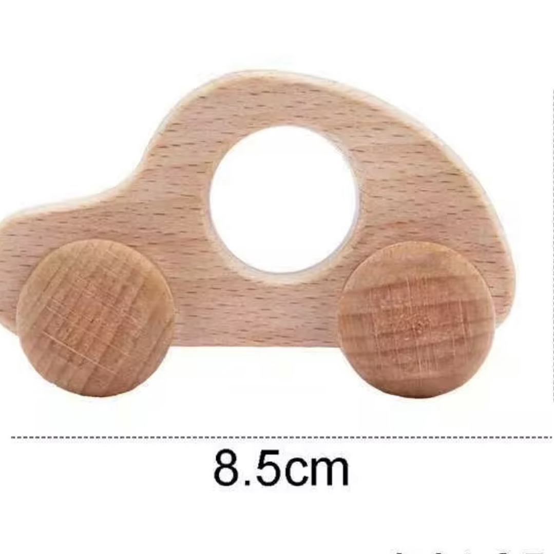 Set Autos de Madera Natural Montessori 5