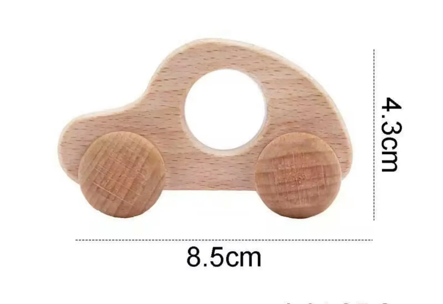 Set Autos de Madera Natural Montessori 5
