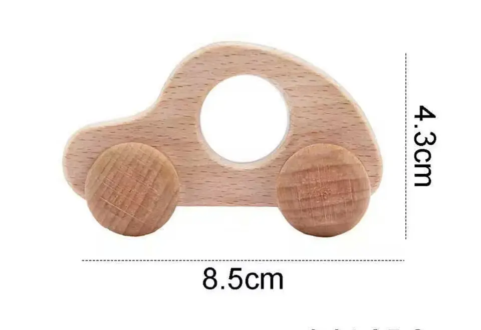 Set Autos de Madera Natural Montessori 5