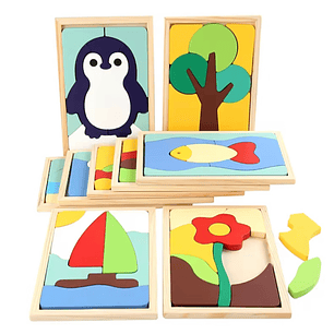 Puzle Montessori de Madera