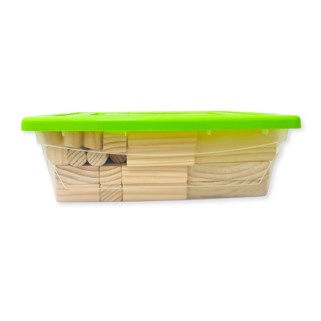 Bloques Construcción Madera 64 Pcs 3