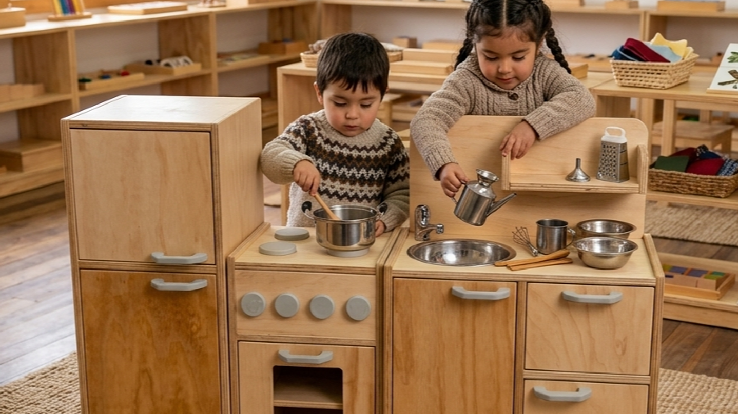 Cocina de Madera Montessori 1