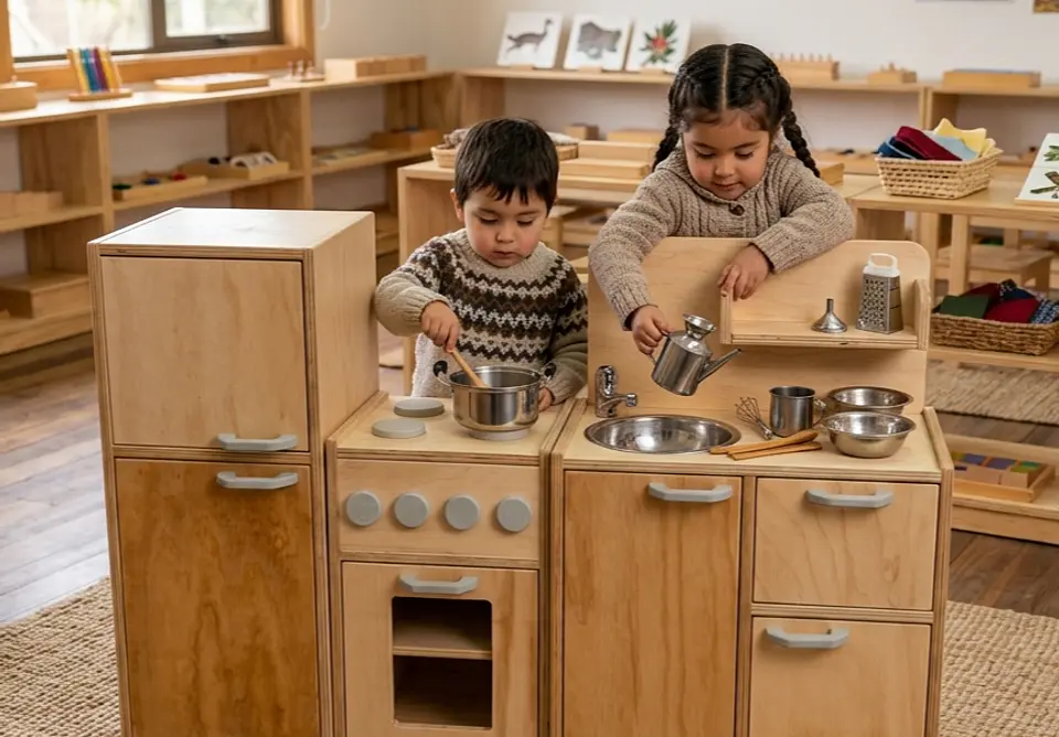 Cocina de Madera Montessori 5