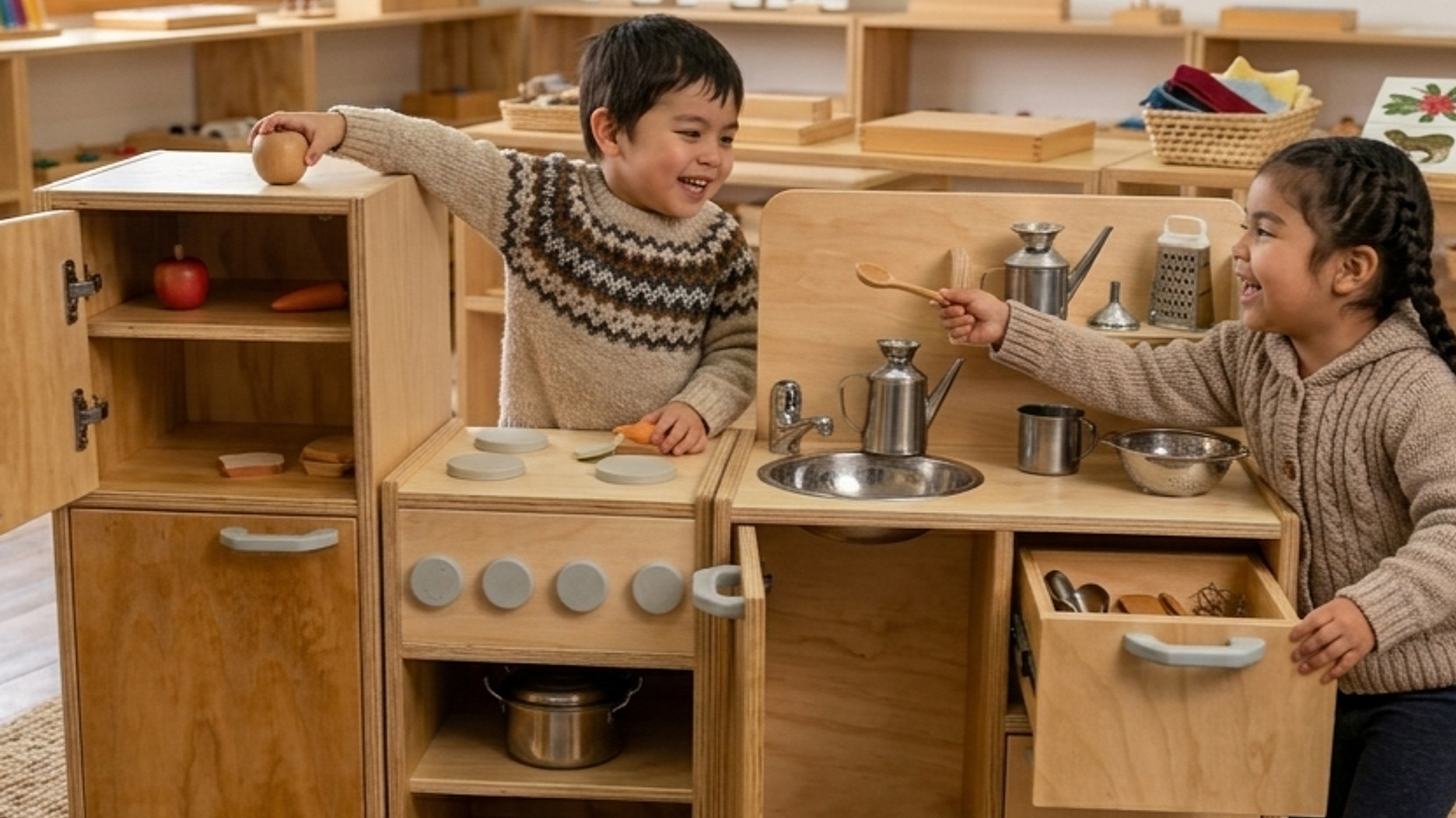 Cocina de Madera Montessori 3