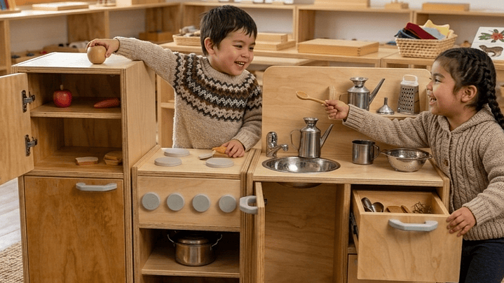 Cocina de Madera Montessori 3