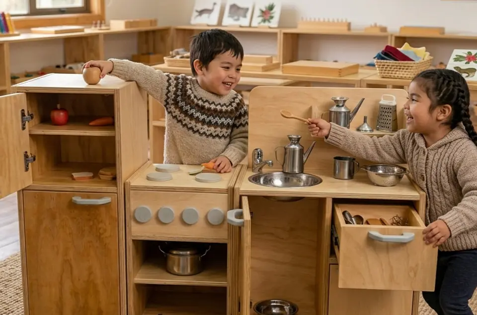 Cocina de Madera Montessori 6