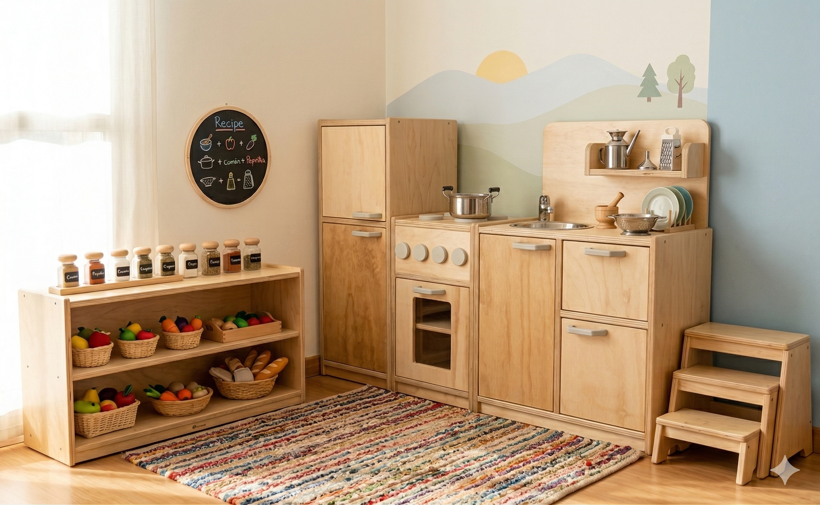 Cocina de Madera Montessori