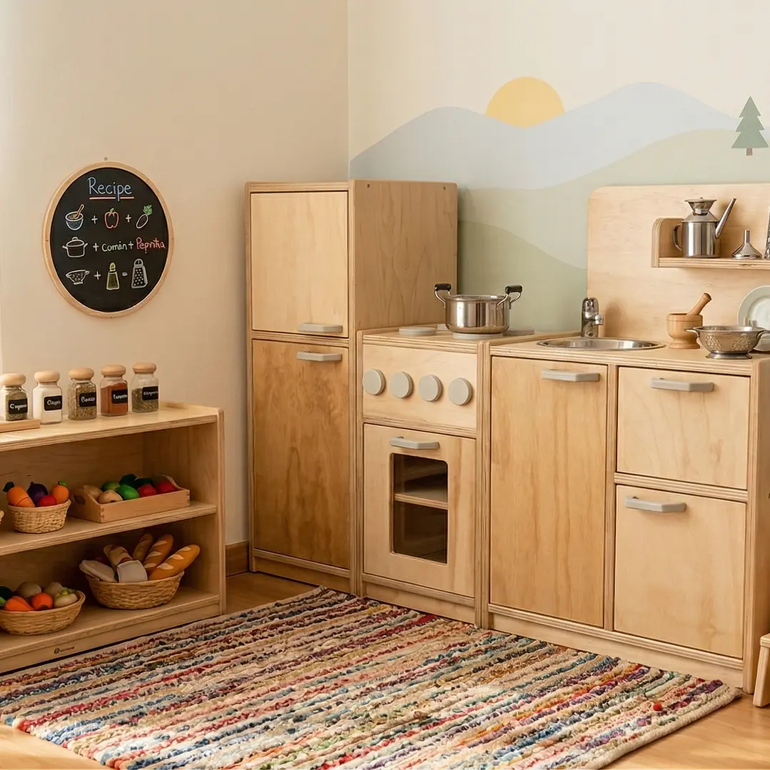 Cocina de Madera Montessori 1