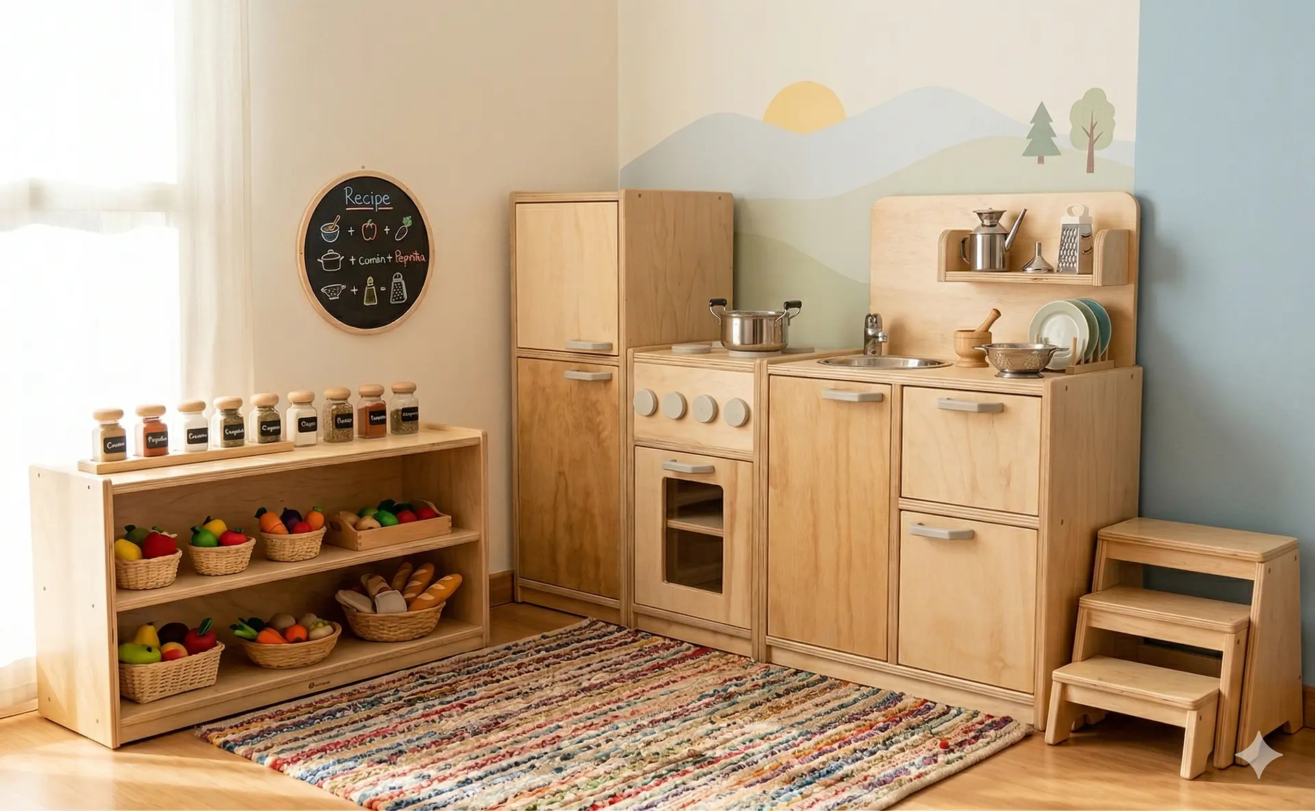 Cocina de Madera Montessori 1