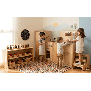 Cocina de Madera Montessori