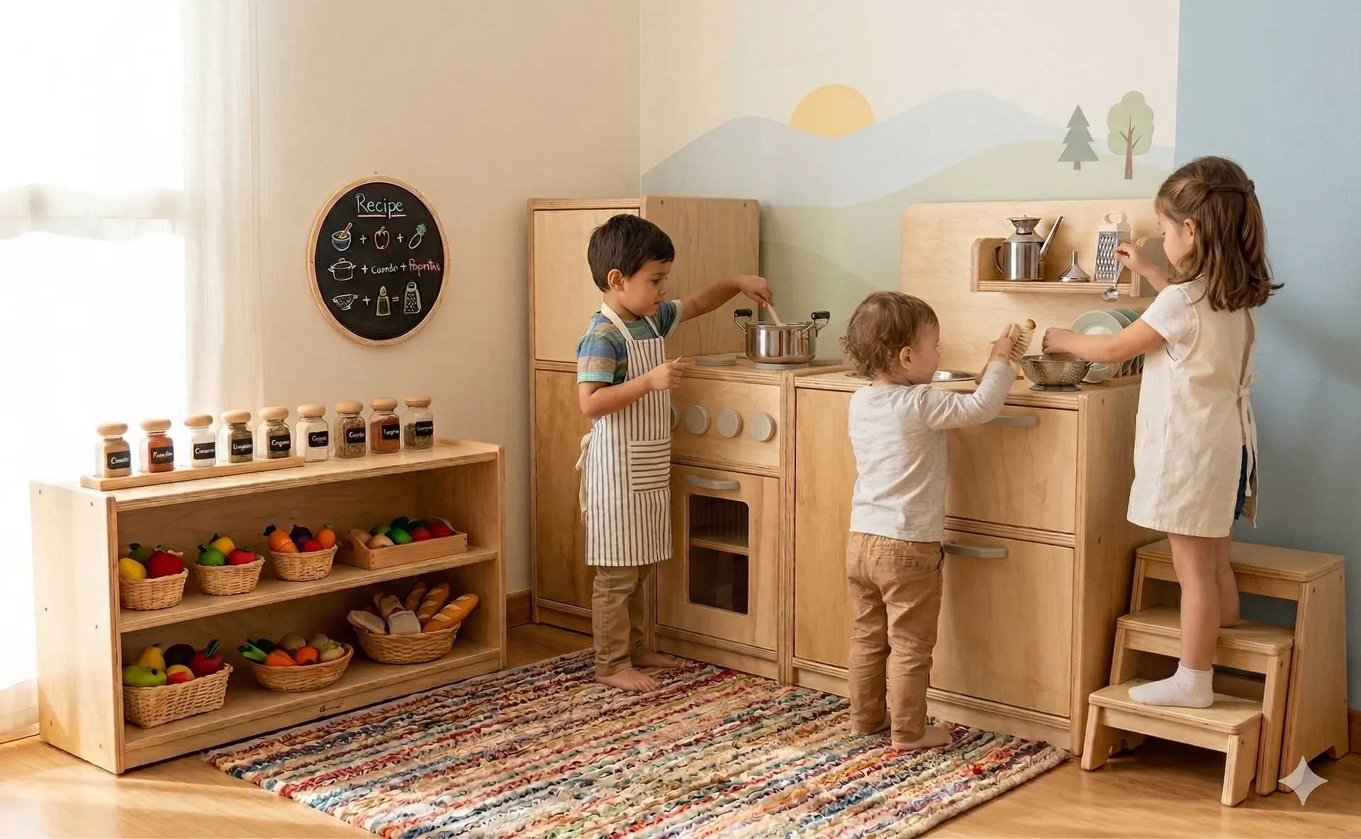 Cocina de Madera Montessori 2